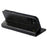 SUTENI For iPhone 16 Case PU Leather Stand Wallet Phone Cover - Black - 3