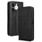 For itel A80 4G A671LC Leather Case Wallet Stand Retro Texture Phone Cover - Black - 1