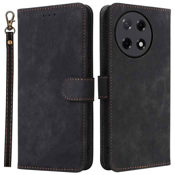 For TECNO Camon 30S 4G CLA5 Wallet Case RFID Blocking PU Leather Cover Stand View - Black - 1
