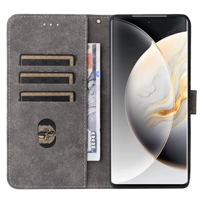 For TECNO Camon 30S 4G CLA5 Wallet Case RFID Blocking PU Leather Cover Stand View - Black - 2