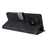 For TECNO Camon 30S 4G CLA5 Wallet Case RFID Blocking PU Leather Cover Stand View - Black - 4