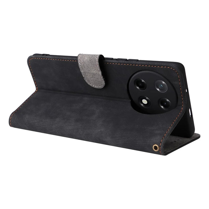 For TECNO Camon 30S 4G CLA5 Wallet Case RFID Blocking PU Leather Cover Stand View - Black - 4