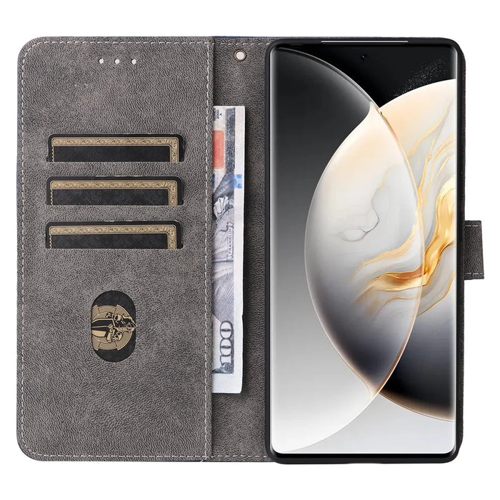 For TECNO Camon 30S Pro 4G Wallet Case RFID Blocking PU Leather Cover Stand View - Black - 2