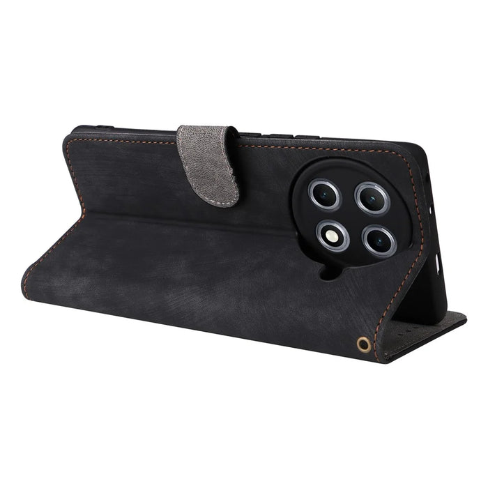 For TECNO Camon 30S Pro 4G Wallet Case RFID Blocking PU Leather Cover Stand View - Black - 4