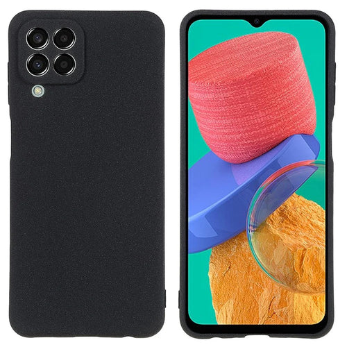 For Samsung Galaxy M33 5G (Global Version) Soft TPU Phone Cover Double-Sided Matte Anti-scratch Back Case - Black - 1
