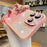 For iPhone 16 Pro Max Case Gradient Glitter Shockproof PC+TPU Phone Cover with Lens Film - Pink - 4