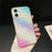 For iPhone 16 Case Colorful Design Shockproof Hard PC Phone Shell - Blue / Red - 2