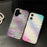 For iPhone 16 Case Colorful Design Shockproof Hard PC Phone Shell - Blue / Red - 6