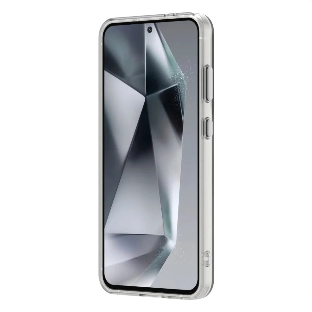 Candy Series For Samsung Galaxy S23 FE Magnetic Case PC+TPU+PET Anti-Drop Phone Cover - White - 5
