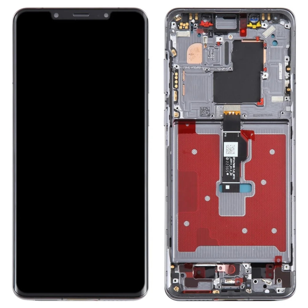 For Huawei Mate 50 Pro 4G OEM Grade S LCD Screen and Digitizer Assembly + Frame (Without Logo) - Black - 1