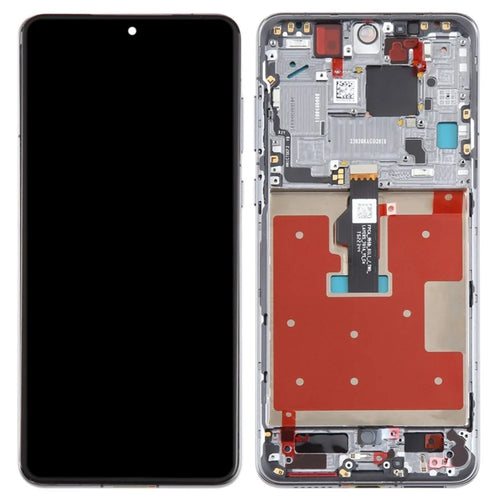 For Huawei Mate 50 4G OEM Grade S LCD Screen and Digitizer Assembly + Frame (Without Logo) - Black - 1