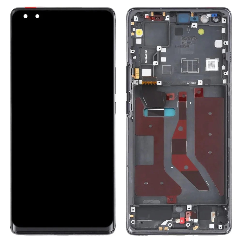 For Huawei nova 8 Pro 5G OEM Grade S LCD Screen and Digitizer Assembly + Frame (Without Logo) - Black - 1