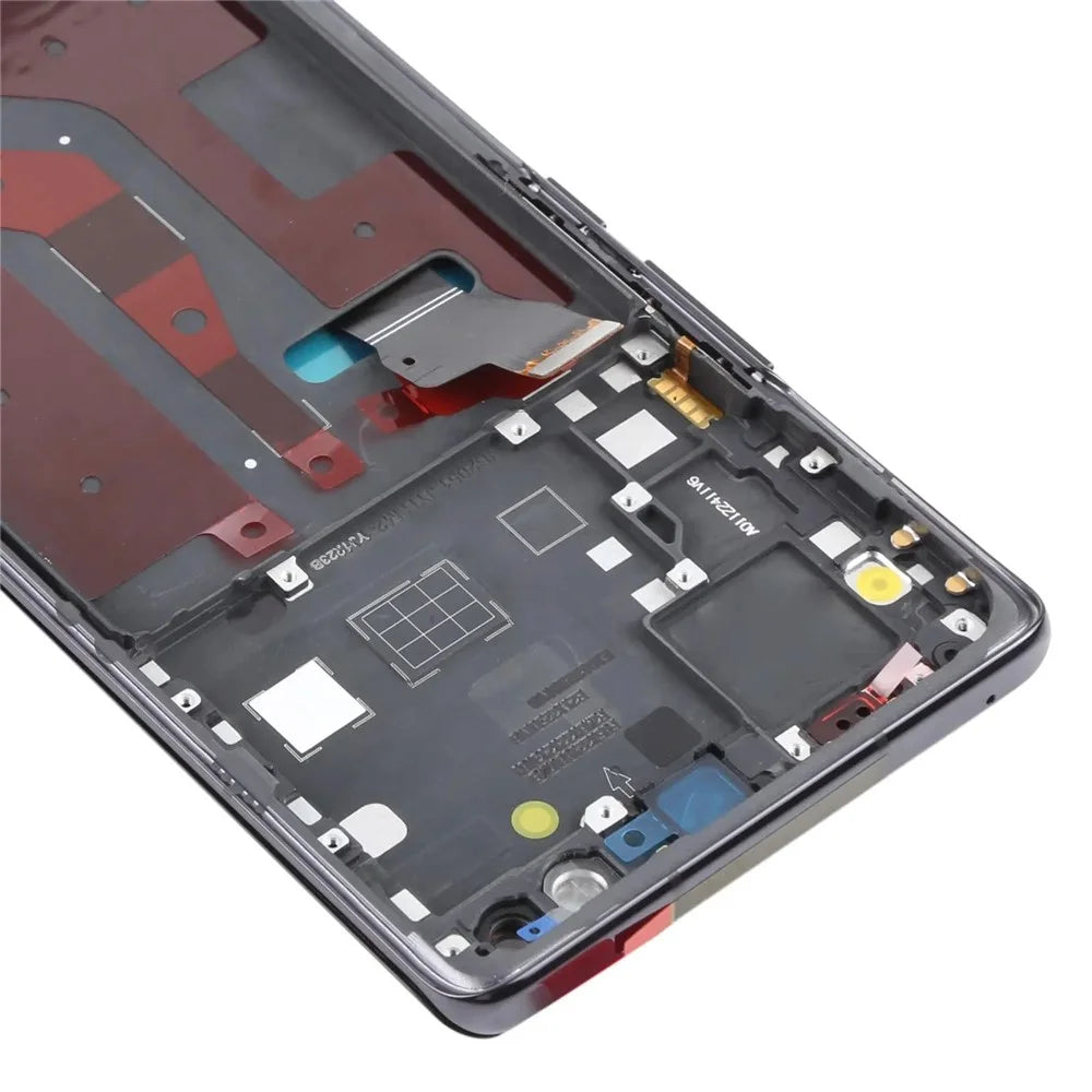 For Huawei nova 8 Pro 5G OEM Grade S LCD Screen and Digitizer Assembly + Frame (Without Logo) - Black - 4