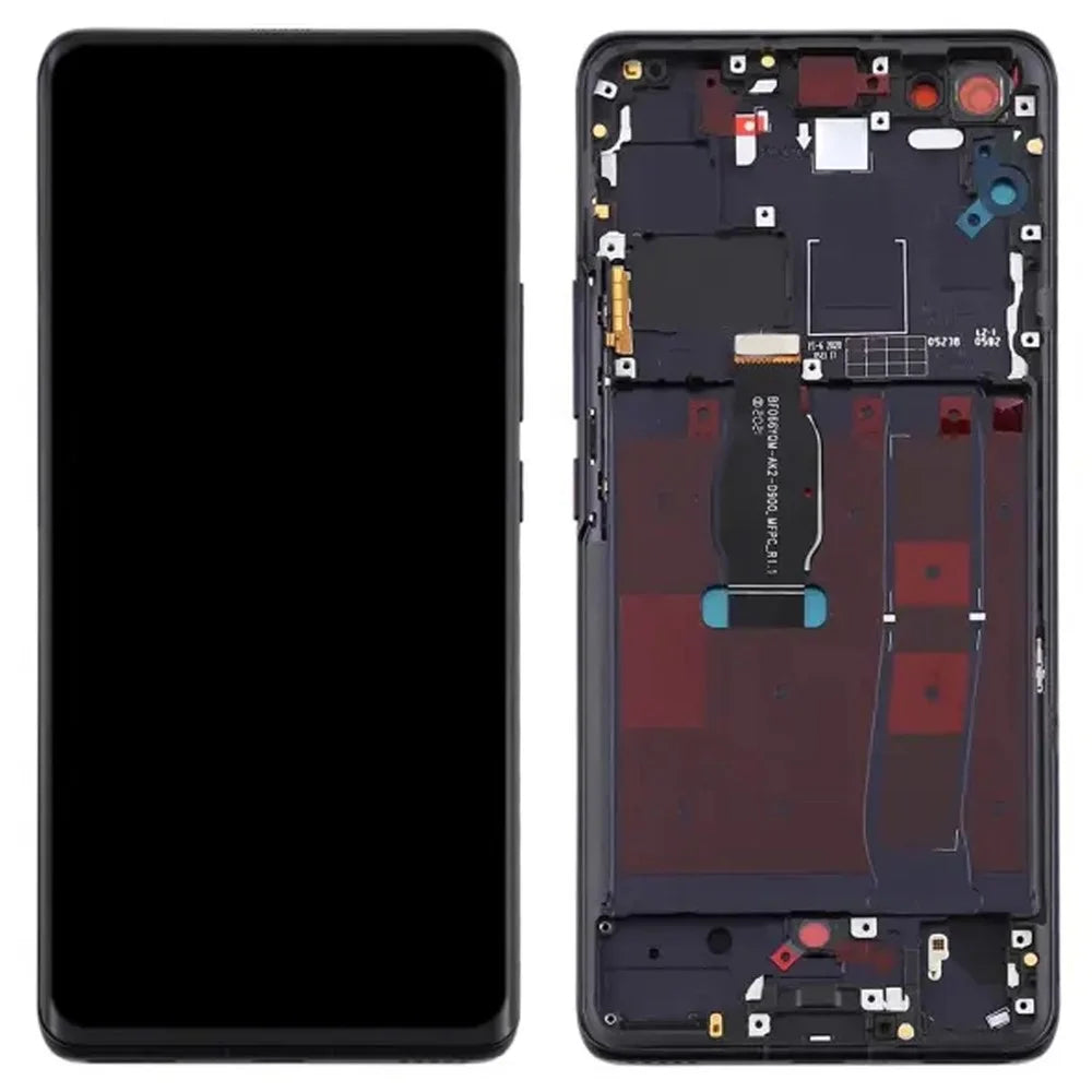 For Huawei nova 7 Pro 5G OEM Grade S LCD Screen and Digitizer Assembly + Frame (Without Logo) - Black - 1