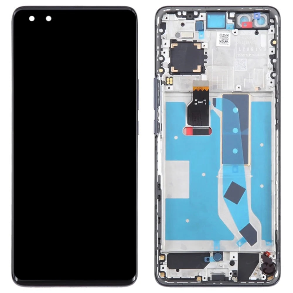 For Huawei nova 10 Pro 4G OEM Grade S LCD Screen and Digitizer Assembly + Frame (Without Logo) - Black - 1