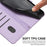 For Samsung Galaxy S24 FE Case with Strap Cats Imprint Leather Wallet Phone Cover - Purple - 6