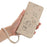 For iPhone 15 Case with Strap Cats Imprint Leather Wallet Phone Cover - Beige - 4