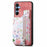 D10 For Samsung Galaxy A16 5G / A16 4G Case Pattern Kickstand Wallet Leather+TPU Phone Cover RFID Blocking - Pink - 2