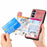 D10 For Samsung Galaxy A16 5G / A16 4G Case Pattern Kickstand Wallet Leather+TPU Phone Cover RFID Blocking - Pink - 4