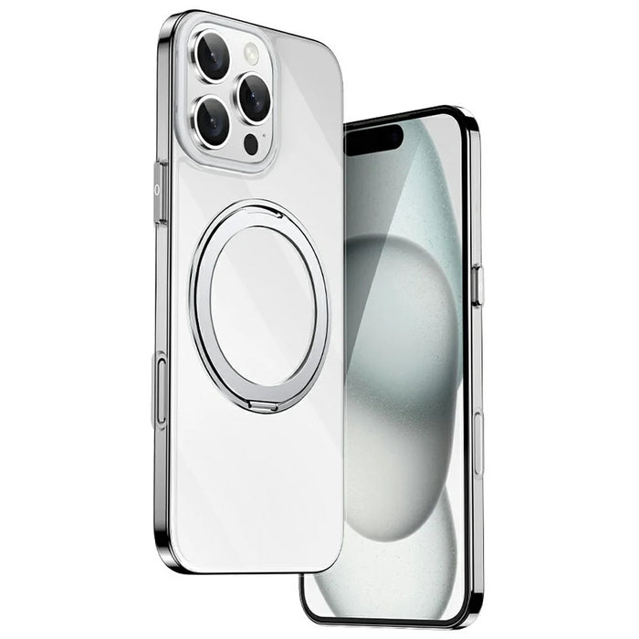 XUNDD Zero Sense Series For iPhone 16 Pro Case Compatible with MagSafe Rotating Kickstand PC+TPU Phone Cover - 1