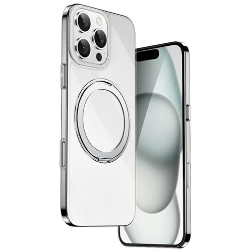XUNDD Zero Sense Series For iPhone 16 Pro Max Case Compatible with MagSafe Rotating Kickstand PC+TPU Phone Cover - 1