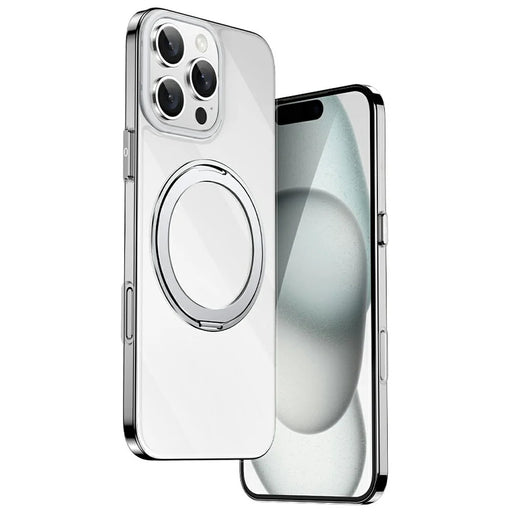 XUNDD Zero Sense Series For iPhone 16 Pro Max Case Compatible with MagSafe Rotating Kickstand PC+TPU Phone Cover - 1