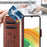 For Samsung Galaxy A16 5G / A16 4G Case Imprinted Mini Butterfly Leather Wallet Phone Cover - Brown - 5