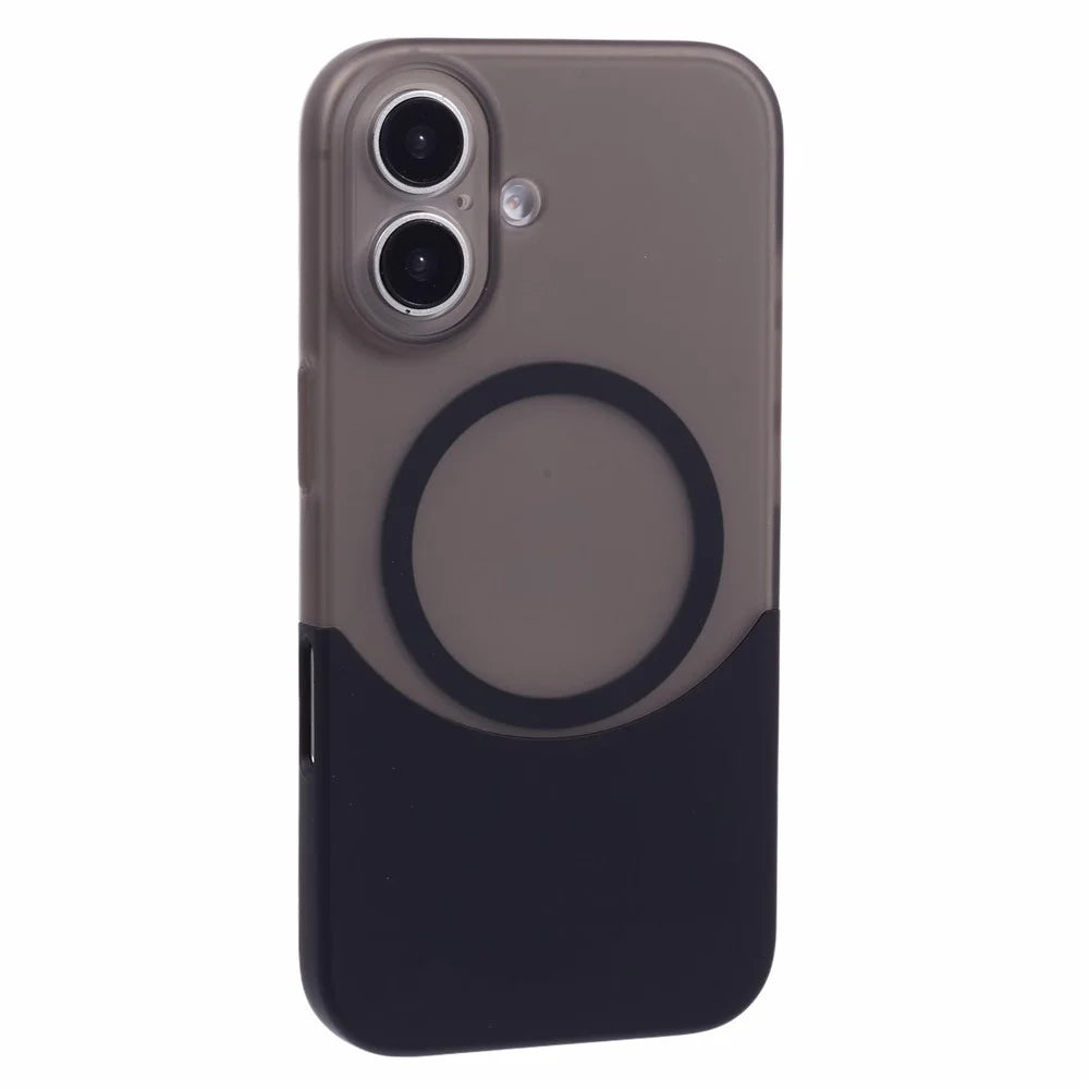 X-LEVEL For iPhone 16 Case Compatible with MagSafe Matte Anti-Drop PC Phone Cover - Black - 1