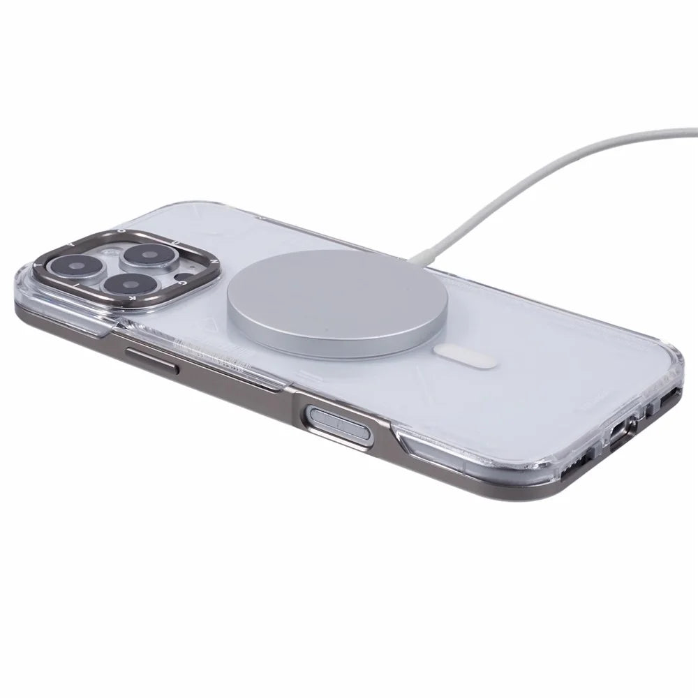 YOUNGKIT Detachable 2-in-1 Case for iPhone 16 Pro Max Phone Cover Compatible with MagSafe - Titanium Gold - 4