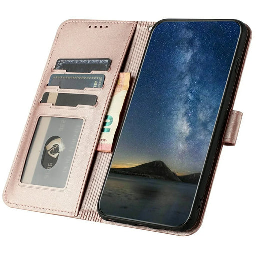 For Infinix Zero 40 4G / 5G Phone Cases Mandala Flower Leather Wallet Mobile Cover with Strap - Rose Gold - 2