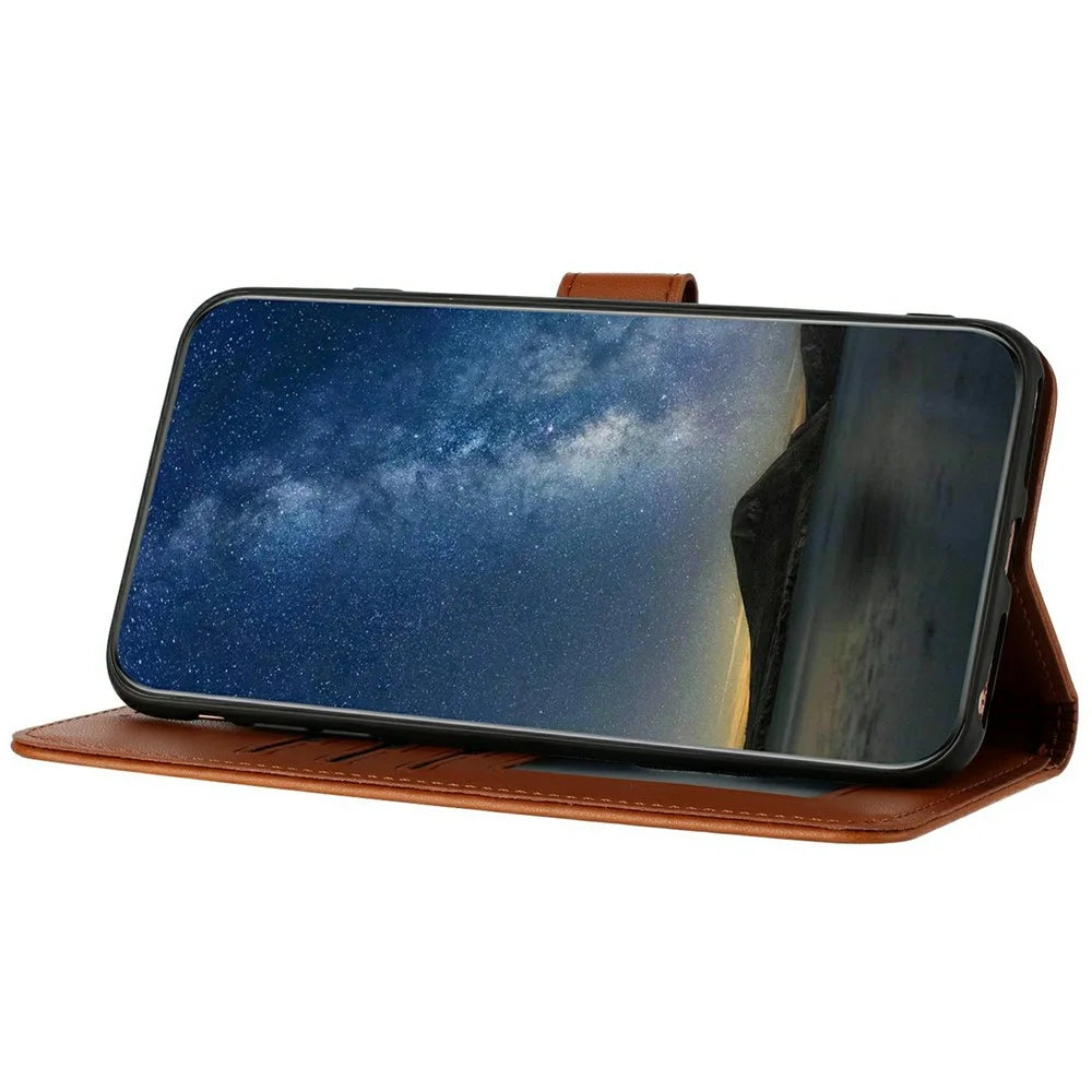 For Infinix Hot 50i 5G / Smart 9 4G Phone Cases Mandala Flower Leather Wallet Mobile Cover with Strap - Coffee - 3