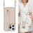 For iPhone 16 Pro Case Kickstand Card Slots Leather Coated TPU Cover with Shoulder Strap - Beige - 5