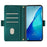 For iPhone 15 Pro Max Leather Wallet Case RFID Blocking Stand Cover with Hand Strap - Green - 2