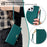For iPhone 15 Pro Max Leather Wallet Case RFID Blocking Stand Cover with Hand Strap - Green - 7
