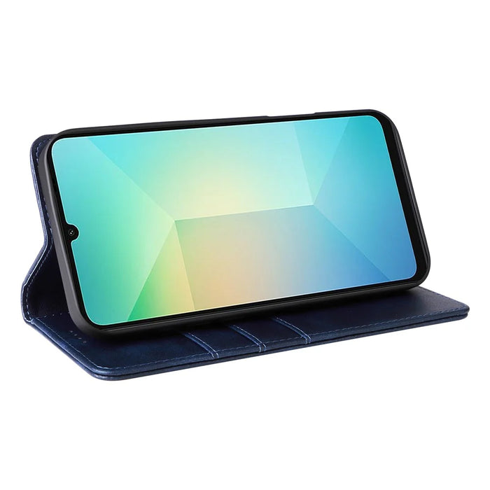 For Samsung Galaxy A06 4G Case RFID Blocking PU Leather Phone Wallet Cover - Blue - 3