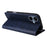For Samsung Galaxy A06 4G Case RFID Blocking PU Leather Phone Wallet Cover - Blue - 4