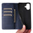 For Samsung Galaxy A06 4G Case RFID Blocking PU Leather Phone Wallet Cover - Blue - 5