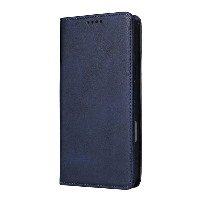 For Samsung Galaxy A06 4G Case RFID Blocking PU Leather Phone Wallet Cover - Blue - 7