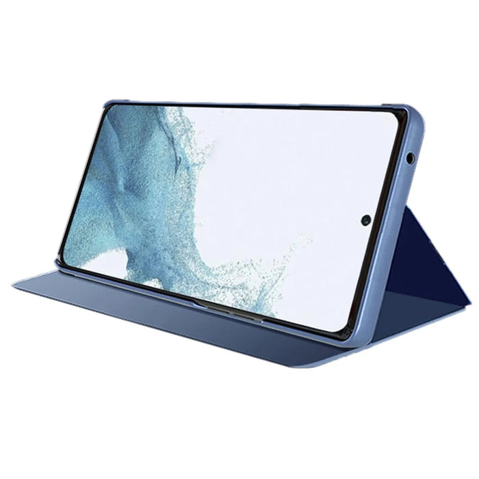 For Samsung Galaxy S24 FE Flip Leather Cover with Stand Full Body Protective Phone Case - Blue - 2
