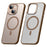 SULADA For iPhone 15 Case Compatible with MagSafe Ultra-Thin PC+TPU Phone Cover - Gold - 1