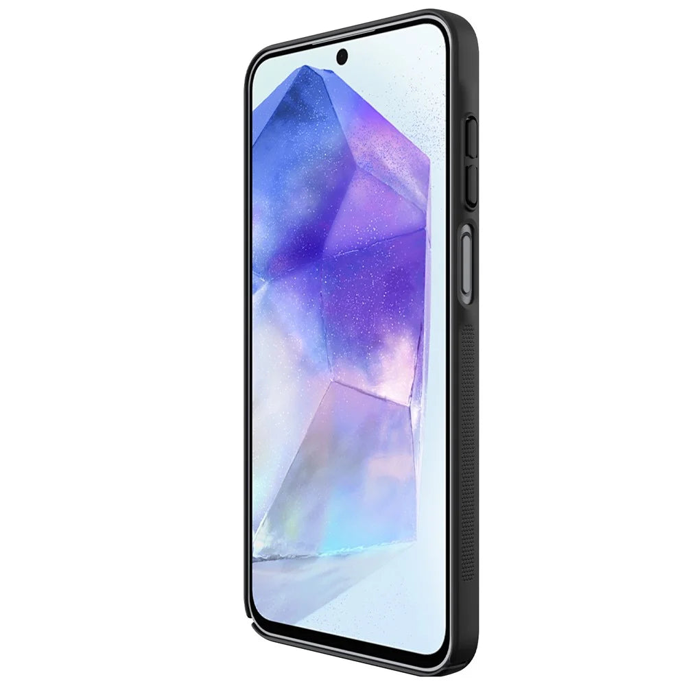 NILLKIN Frosted Shield Phone Case for Samsung Galaxy A16 5G / A16 4G Hard PC Back Cover - Black - 5