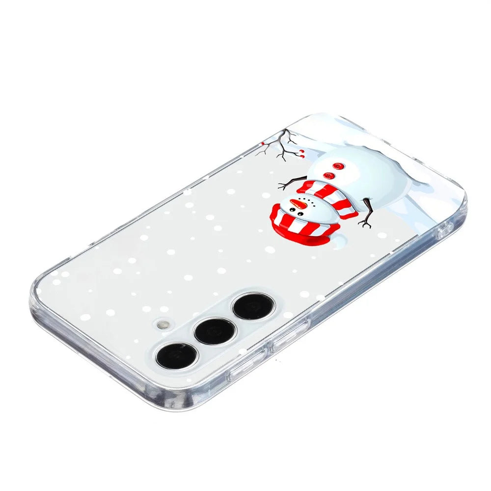 For Samsung Galaxy A55 5G Case Christmas Pattern Print Soft TPU Phone Protector - Snowman - 2