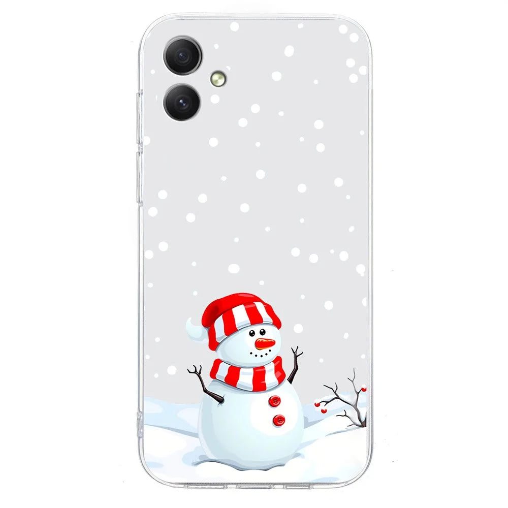 For Samsung Galaxy A06 4G Case Christmas Pattern Print Soft TPU Phone Protector - Snowman - 2