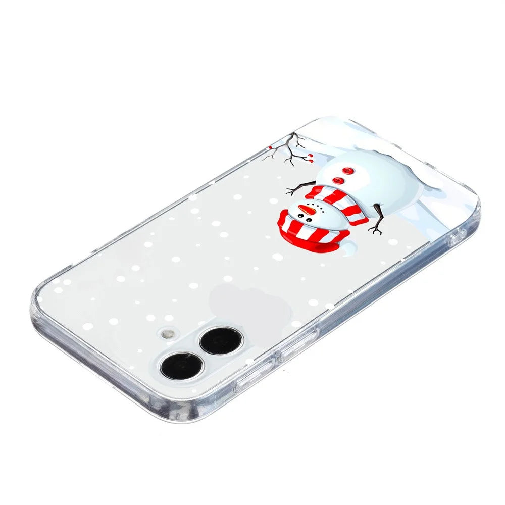 For Samsung Galaxy A06 4G Case Christmas Pattern Print Soft TPU Phone Protector - Snowman - 3