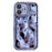 For iPhone 16 Case Electroplated TPU Shell Meteorite Texture Phone Cover - Blue - 1