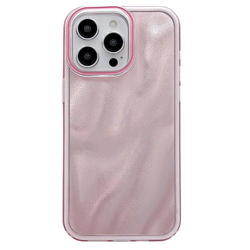 For iPhone 16 Pro Max Case Quicksand Glitter TPU+PC Shockproof Phone Cover - Pink - 1