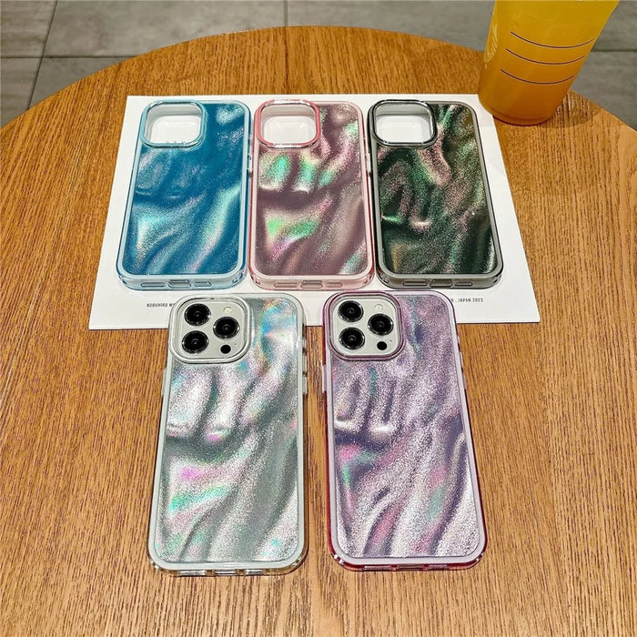 For iPhone 16 Pro Max Case Quicksand Glitter TPU+PC Shockproof Phone Cover - Pink - 7