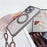 For iPhone 15 Pro Case Compatible with MagSafe Rotatable Kickstand PC+TPU Phone Cover with Lanyard - Brown - 4