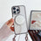 For iPhone 15 Pro Max Case Compatible with MagSafe Rotatable Kickstand PC+TPU Phone Cover with Lanyard - Black - Brown - 5