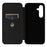 For Samsung Galaxy S25 Case Carbon Fiber Texture Drop-Proof PU Leather Phone Cover - Black - 5
